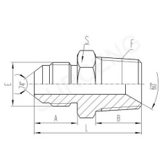 straight hydraulic adapter