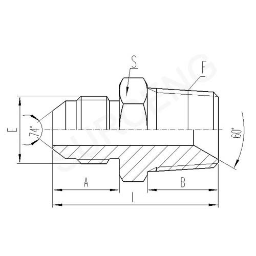 straight hydraulic adapter