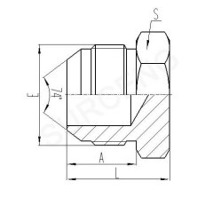 elbow hydraulic adapter