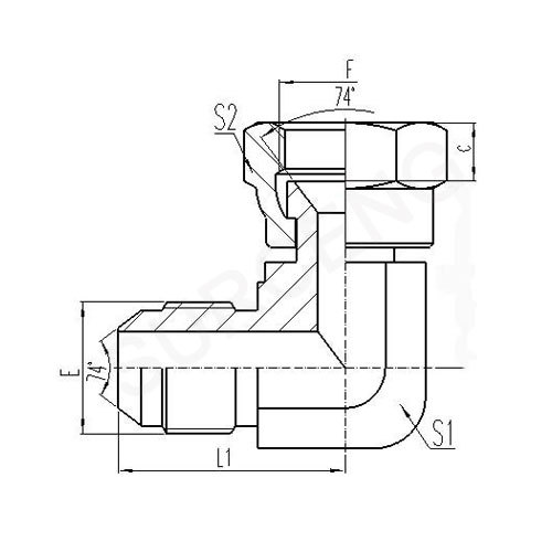 tee hydraulic adapter