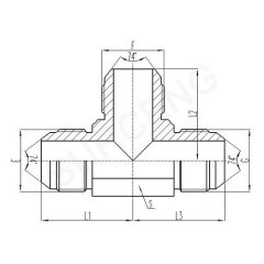 branch tee hydraulic adapter