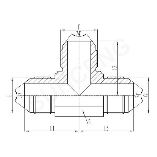 branch tee hydraulic adapter