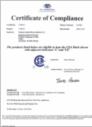 CSA Certificate