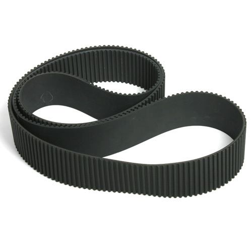 Arc tooth rubber timing belt