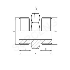 steel straight adaptor