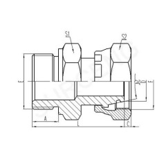 BSP THREAD STUD ENDS WITH O-RING SEALING