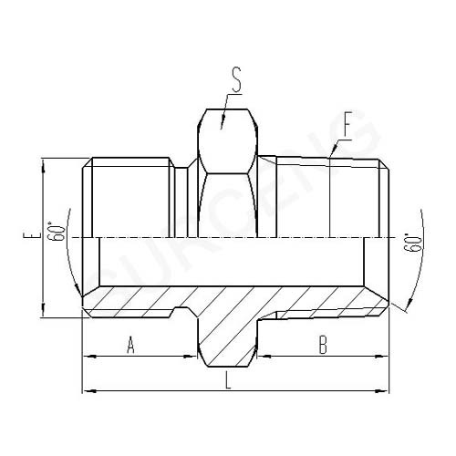 BSP MALE DOUBLE USE FOR 60 SEAT OR BONDED SEAL