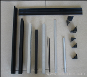 Plastic frame for bag filters