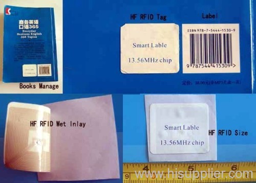 RFID UHF or HF book manage tag,book label,file manage tag