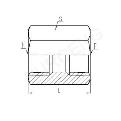 aluminum bulkhead adaptor