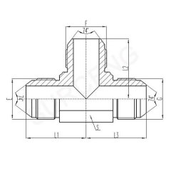 JIC MALE 74 CONE TEE