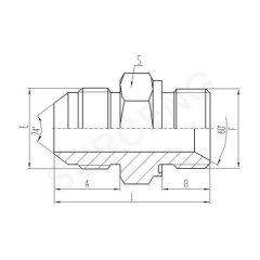 brass hydraulic adaptor