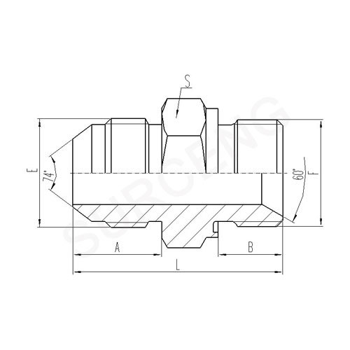 brass hydraulic adaptor