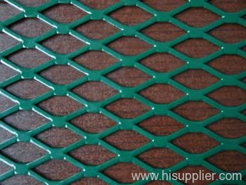 green pcv coated expanded metal