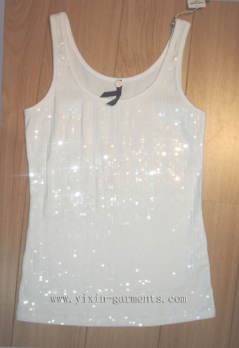 sequined tank top