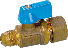 Brass stop ball valve