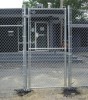 galvanized chain link fence