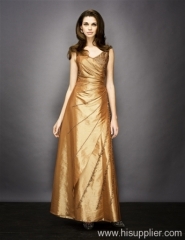 gold evening dress