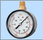 glass window pressure gauge