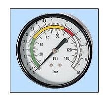 plastic window pressure gauge