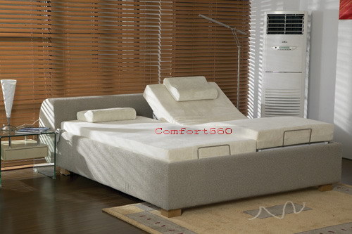 Luxury electric bed with adjustable