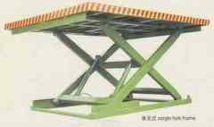 Stationary hydraulic scissor lift table