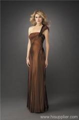 satin evening dress