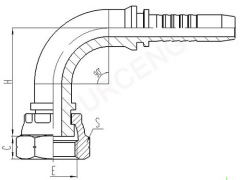 china BSP FEMALE FLAT SEAL