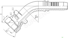 JIS GAS FEMALE CONE SEAT SEAL