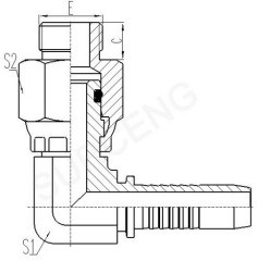 SAE O-RING BOSS SWIVEL MALE