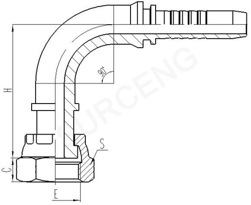 fuel tank hose fitting