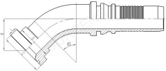 hose fitting from flance