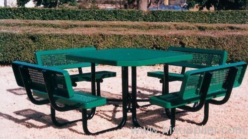 pvc coating expanded metal bench