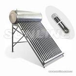 Compact non pressure solar water heater