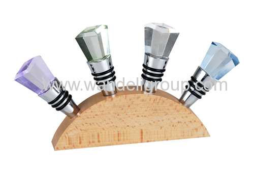 Blonde Wood Wine Stoppers