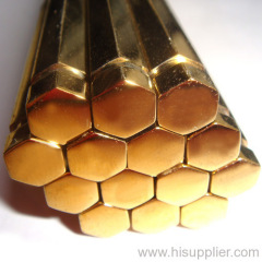 Hexagonal brass rods