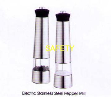 Electric stainless steel salt grinder