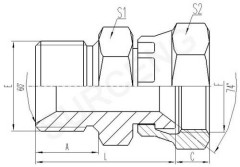 BSP MALE DOUBLE USE FOR 60 SEAT OR BONDED SEAL