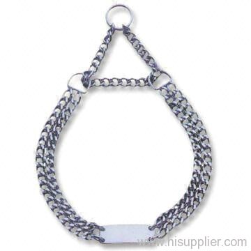 Choke Chain with Rhinestone Leash