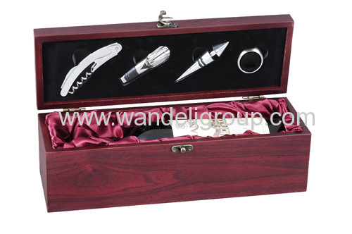 wine set wood boxes