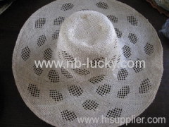 sisal straw hat body