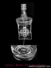 Glassware anti-fake laser sub-engraving & flying machine