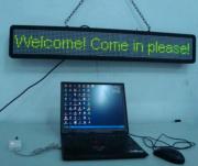 LED  moving message display  controlled by wireless  USB  .