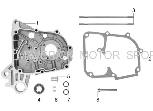 139QMB RIght Crankcase assy