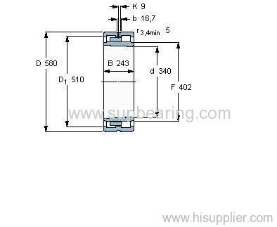 NNU 4168 M/W33 bearing