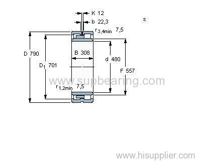 NNU 4196 M/W33 bearing