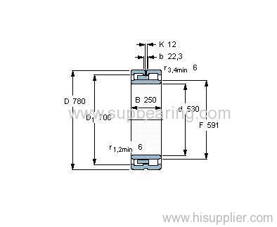 NNU 40/530 M/W33 Cylindrical