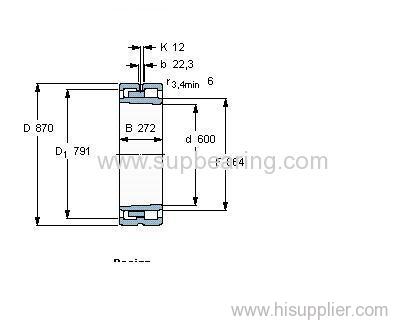 NNU 40/600 KM/W33 bearing