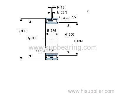 NNU 41/600 M/W33 bearing