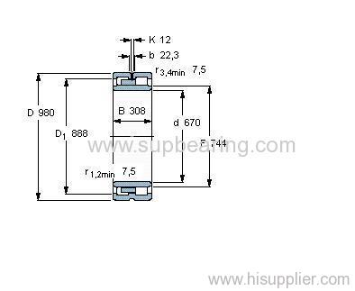 NNU 40/670 M/W33 bearing